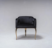 Caprice Dining Chair Brushed Titanium Gold - My Store