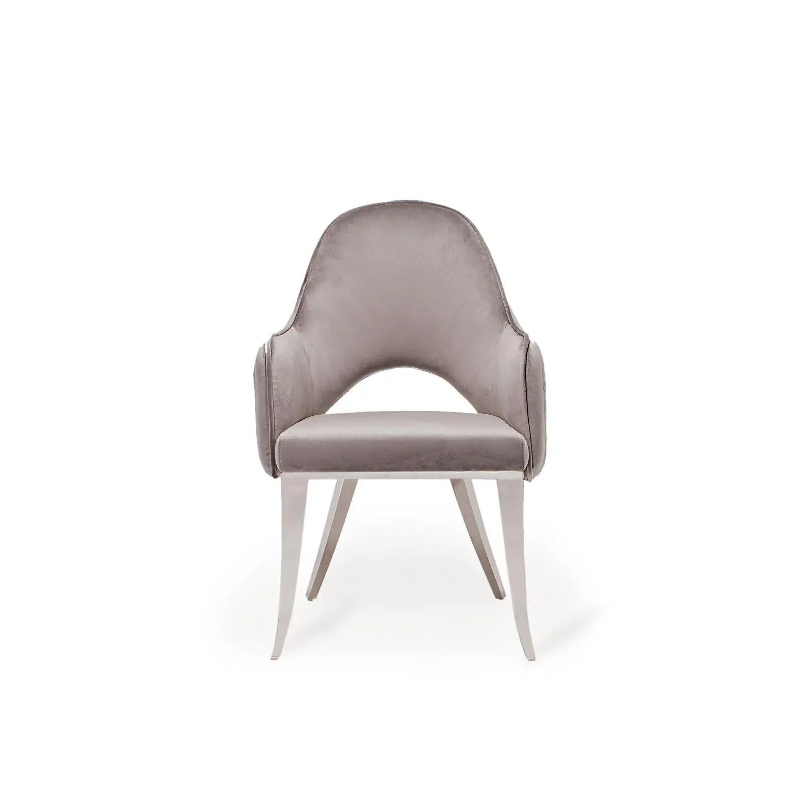 alegra silver gray dining chair
