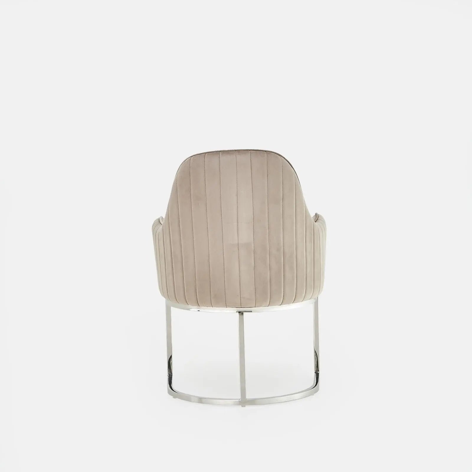 andria ss taupe modern 8 dining chair