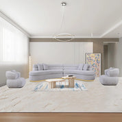 ariella gold ivory stylish 8 sectional