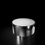 Bottini Smoked Black Round Coffee Table   My Store White-Large Coffee Table