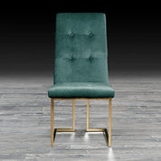 cameron dark green tgss modern dining chair