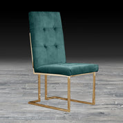 cameron dark green tgss stylish dining chair