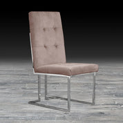 cameron taupe ss stylish dining chair