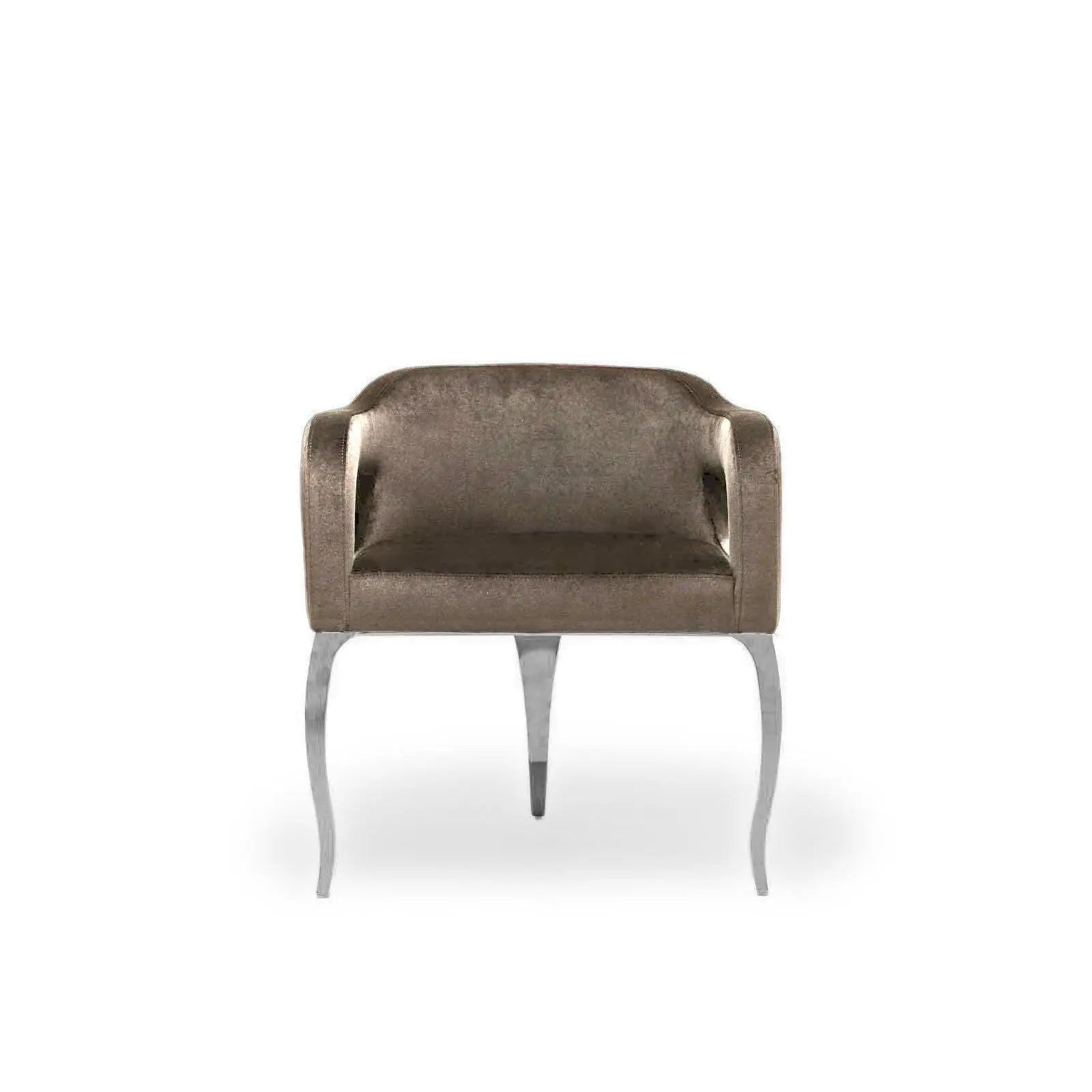 caprice ss taupe dining chair