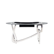 flow glass office desk