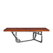 flow maple silver coffee table