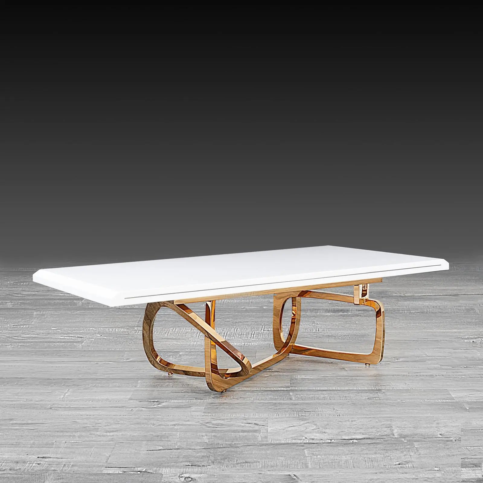 flow rg white stylish dining table