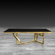 flow tgss glass modern coffee table