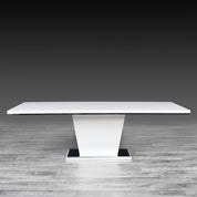 hollywood white modern dining table