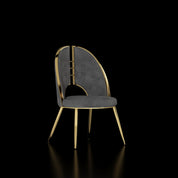 Hyde Titanium Gold Dining Chair