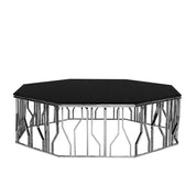 lorensia large silver coffee table