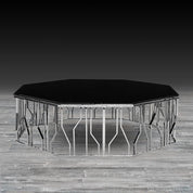 lorensia large silver modern coffee table