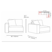 Lugano Five Pieces Sectional - My Store--Sectionals