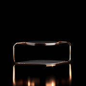 Lugano Rose Gold Coffee Table With Black Marble Top