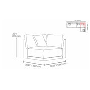Lugano Six Pieces Sectional - My Store--Sectionals