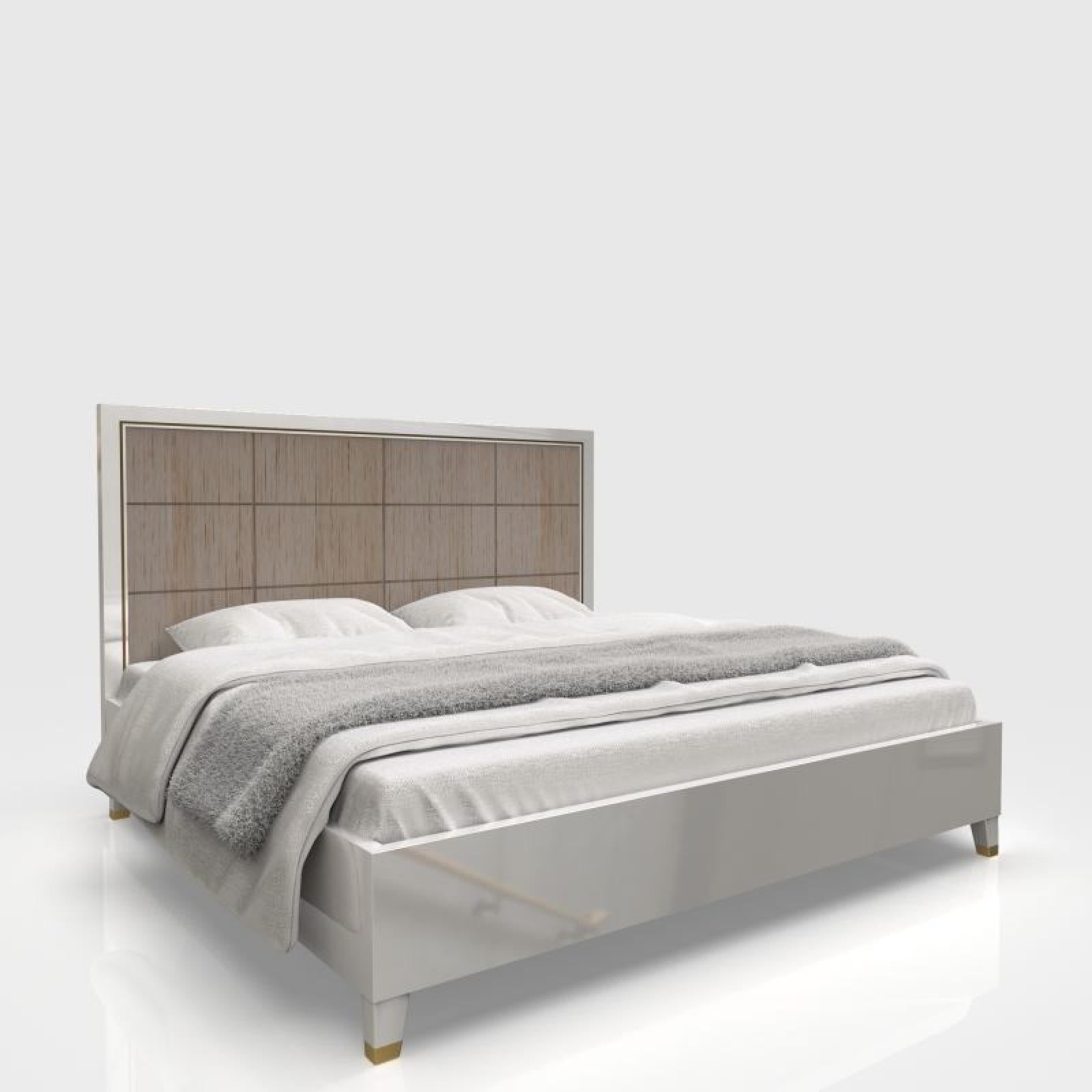 Lustro White Bed