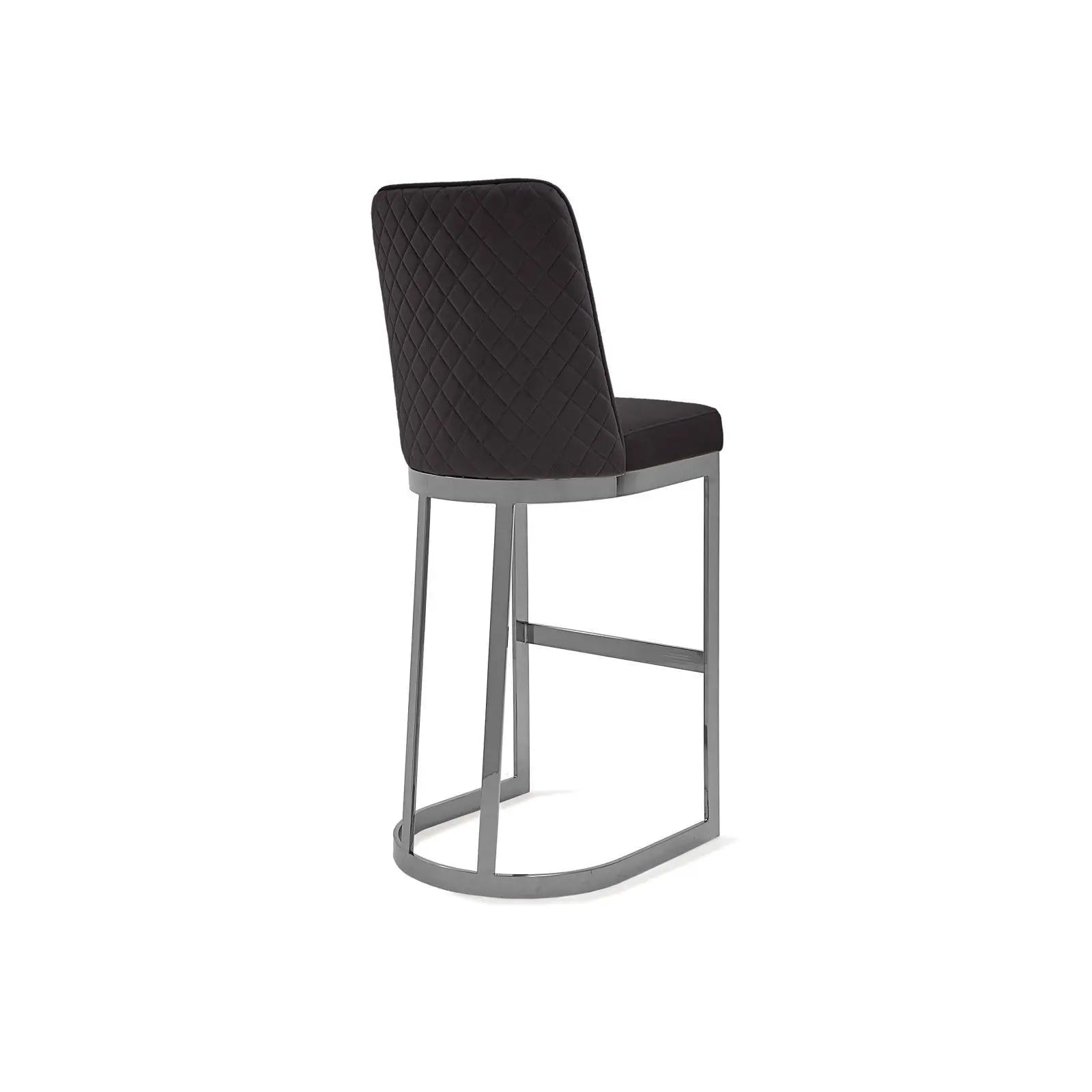 mariella silver black luxury 7 bar stool