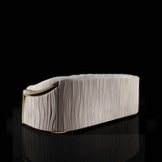 Massimo Lux Brushed Titanium Gold Sofa Set | Beige - My Store--Sofa Set