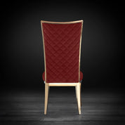 massimo rgss burgundy luxury dining chair