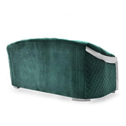 massimo silver dark green allamoda 7 sofa set