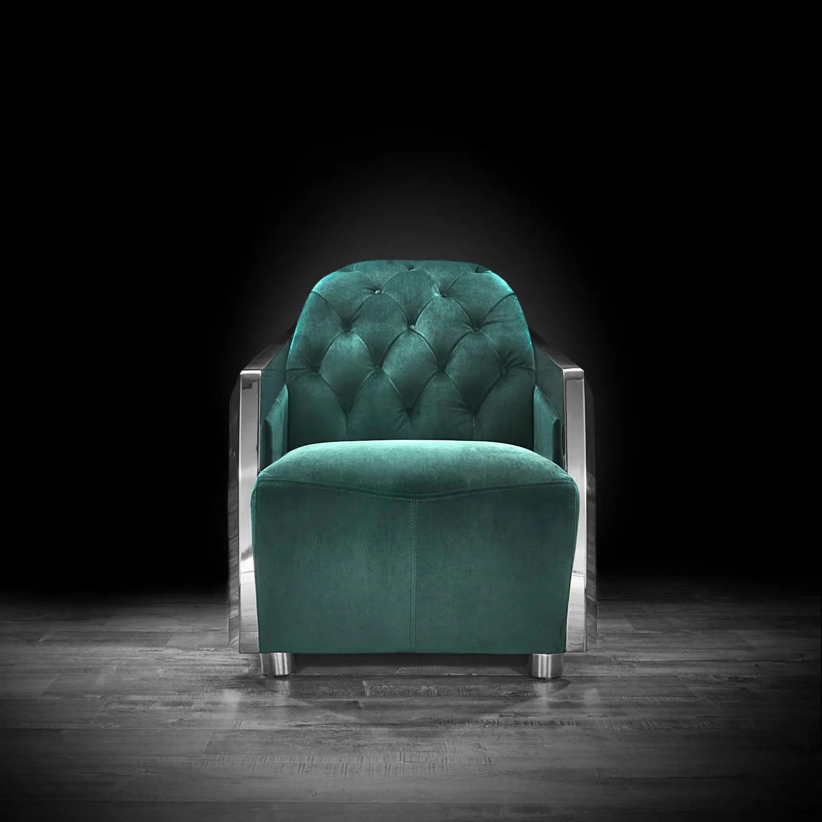 massimo silver dark green luxury 1 sofa set