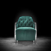 massimo silver dark green luxury 1 sofa set