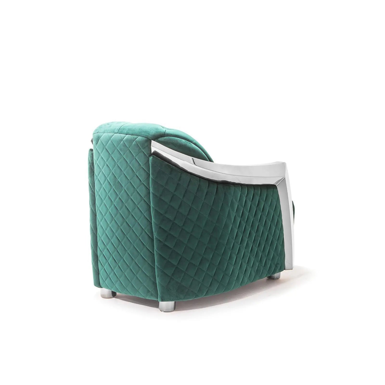 massimo silver dark green luxury 8 sofa set