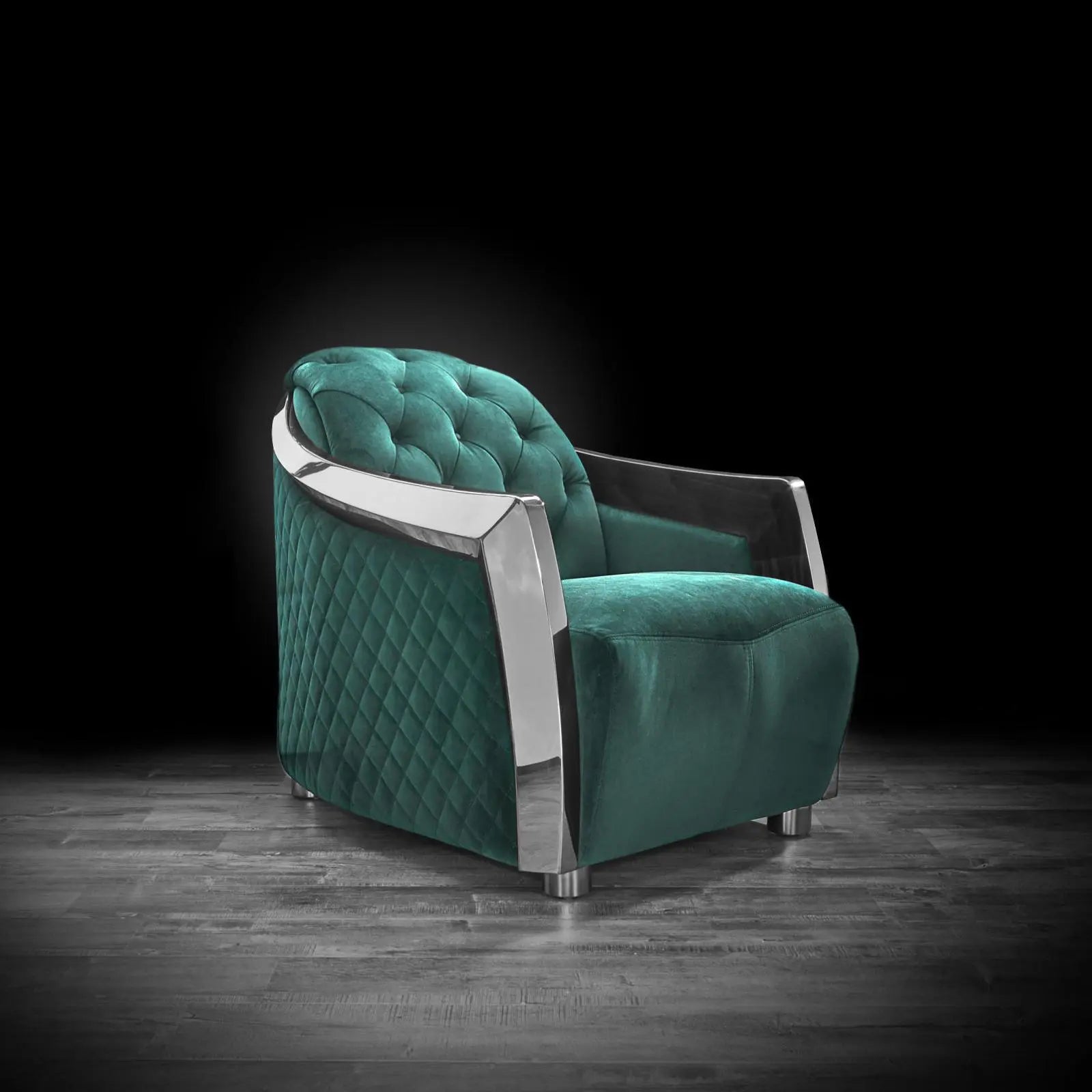 massimo silver dark green modern 2 sofa set