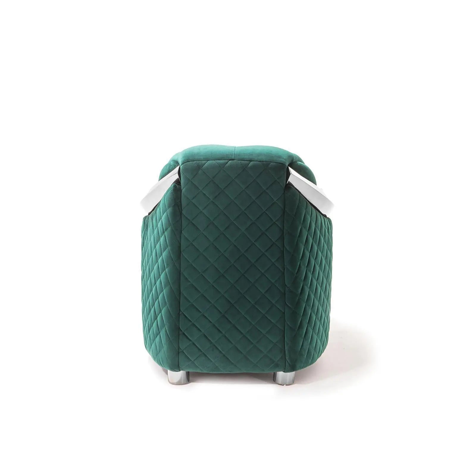 massimo silver dark green modern 9 sofa set