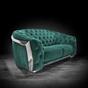 massimo silver dark green stylish 1 sofa set