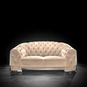 massimo silver taupe modern 1 sofa set