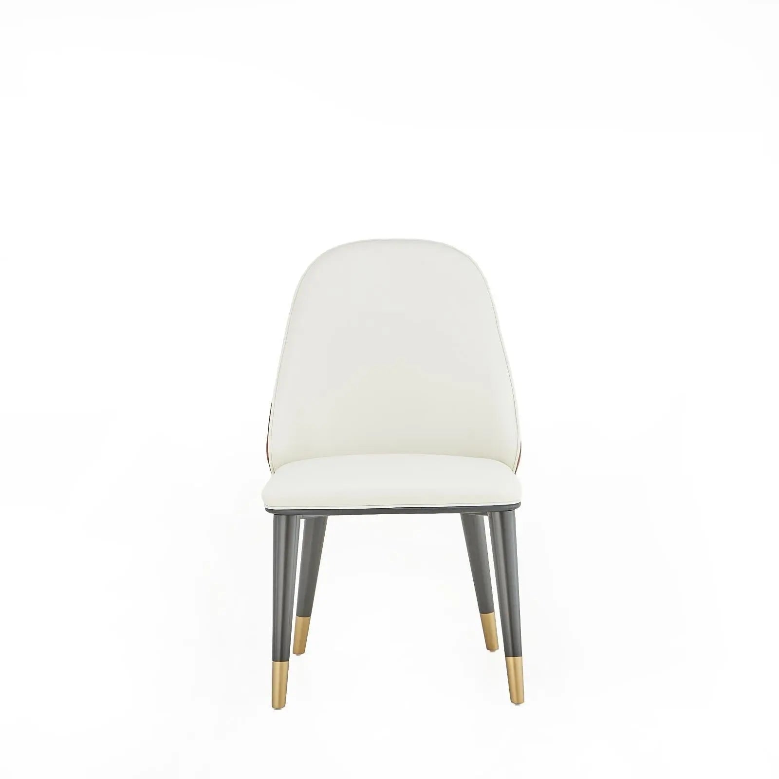 Messina Beige-Orange Dining Chair Matt Champagne Gold