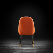 messina chg beige orange modern 2 dining chair