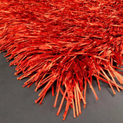 milan rust modern rug