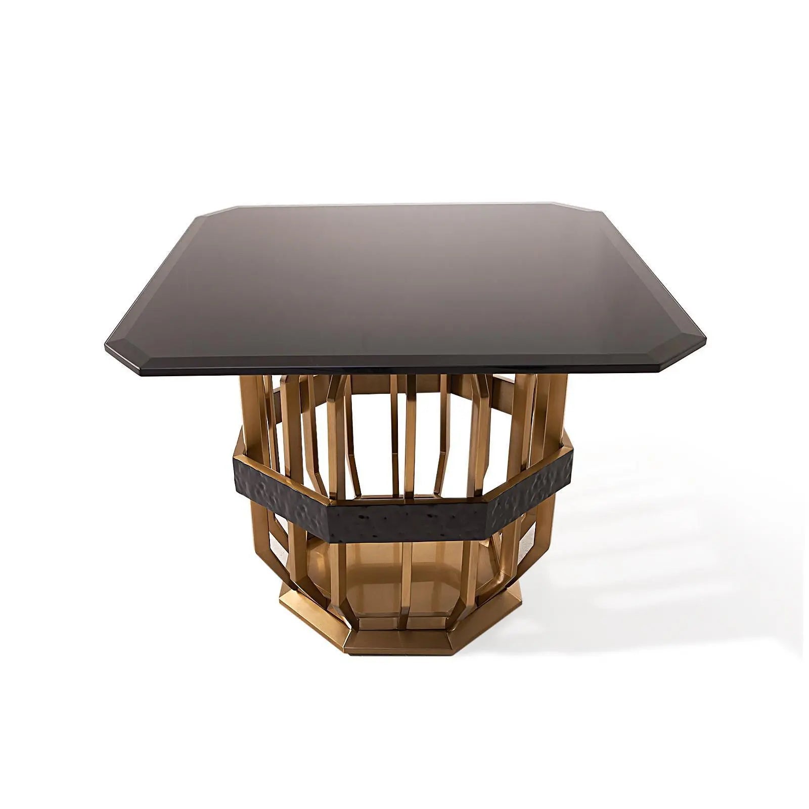 milano brtgss square glass stylish 7 end table