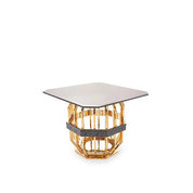 milano square gold glass allamoda 7 end table