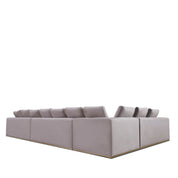 mino gray stylish 8 sectional