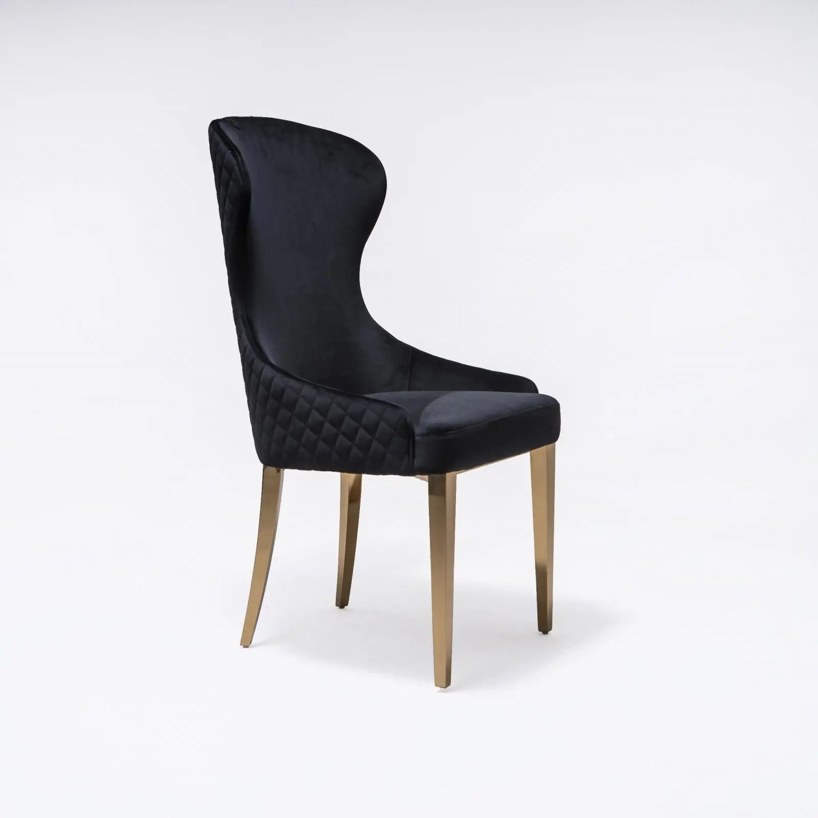 modena tgss black stylish 7 dining chair
