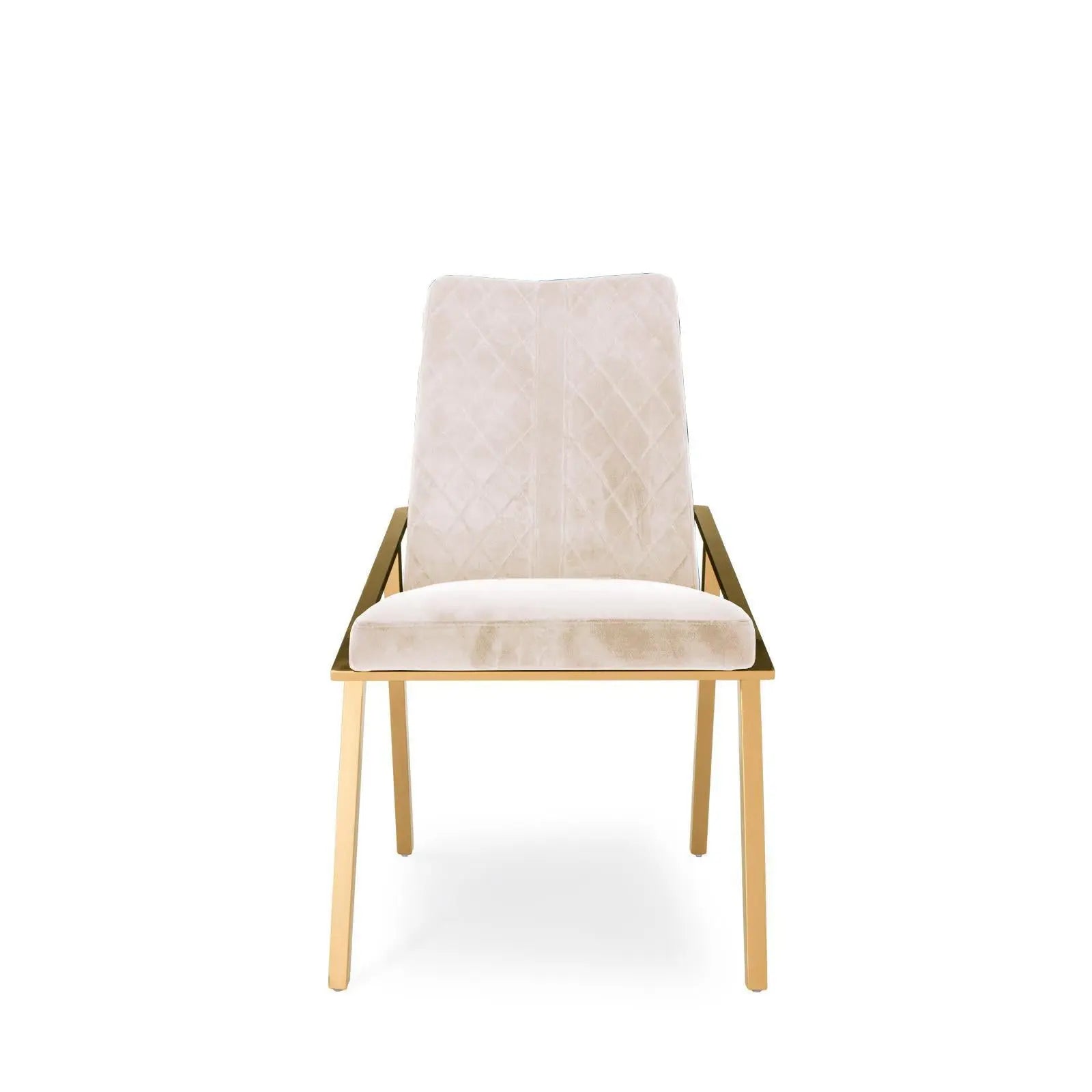 Nolan Titanium Gold Beige Dining Chair