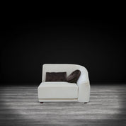 olivia beige brown modern 1 sectional