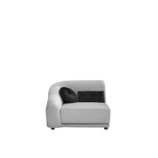 olivia light gray black allamoda 8 sectional
