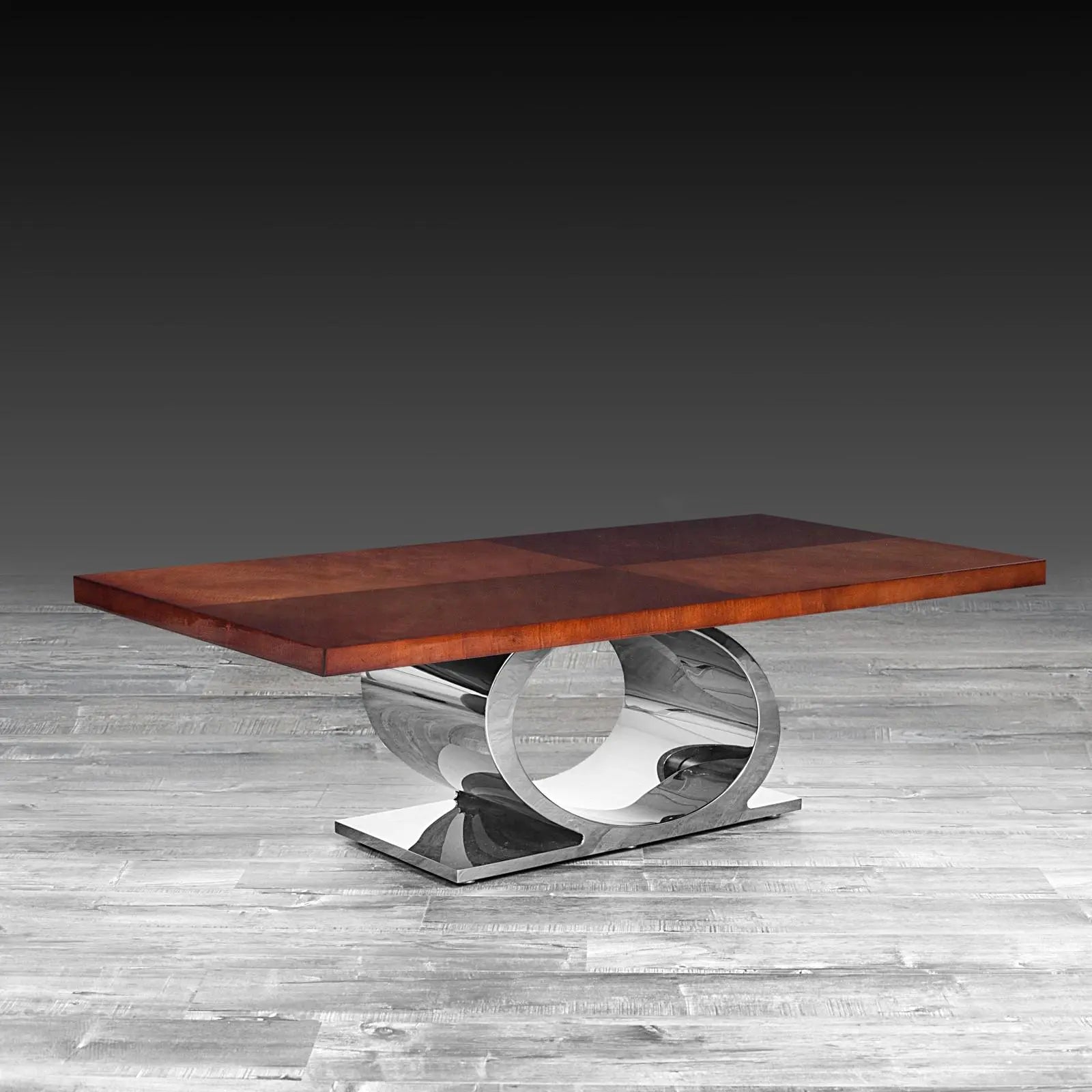onyx maple silver stylish coffee table