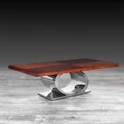 onyx maple silver stylish coffee table