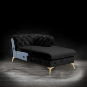 regina tgss left sofa chaise black allamoda sectional