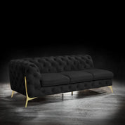 regina tgss left sofa chaise black stylish sectional