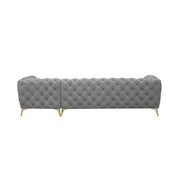 regina tgss left sofa chaise light gray luxury 7 sectional