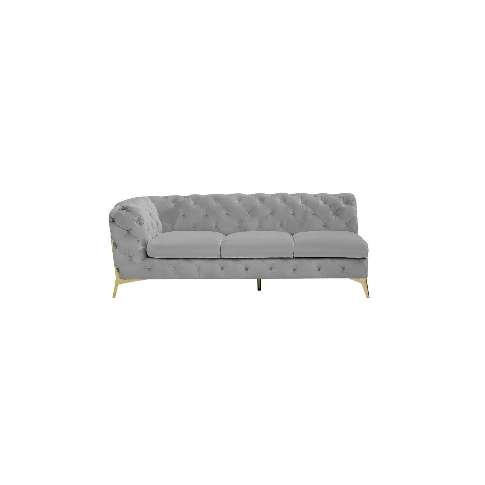 regina tgss left sofa chaise light gray modern 8 sectional