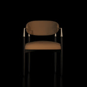 Roubi Brushed Champagne Gold Dining Chair