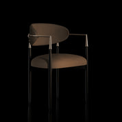 Roubi Brushed Champagne Gold Dining Chair